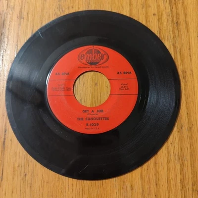 The Silhouettes - Get A Job / I Am Lonely - 1957 Ember Records 7 дюймов 45 об/мин сингл - Изображение 1 из 2
