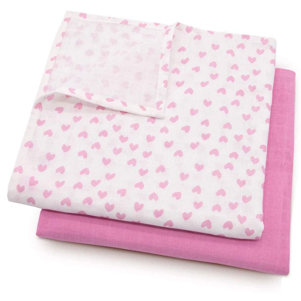 ZOLLNER Juego de 2 paños para escupir pañales para escupir muselina algodón