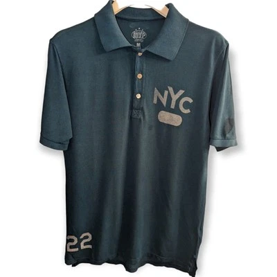 MVP Vintage Men's Polo Shirt Size M NYC 22 Printed Blue NEW WITH TAGS MSRP $79 - Image 1 of 4