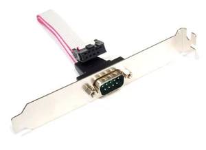 RS-232 en Série Com Port D-Sub DB-9 Support Ouverture Plaque de Logement Externe - Photo 1/1