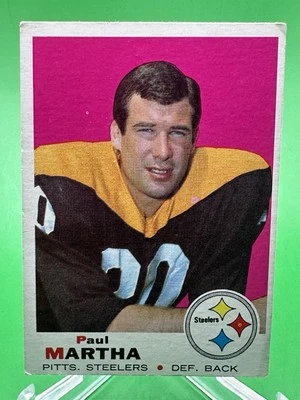PAUL MARTHA 1969 Topps #224 - EX - Steelers - Image 1 of 2