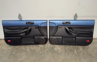 98-10 VW New Beetle Coupe Power Window Door Front Panels in Blue/Black - Image 1 of 4