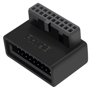USB 3.0 Internal Header USB3.0 19/20P Socket 90 Degree Adapter Converter9349 - Afbeelding 1 van 15