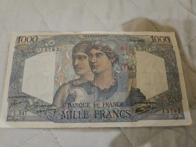 1946 France Banque De France 1000 Francs U.347 13762 - Image 1 of 4