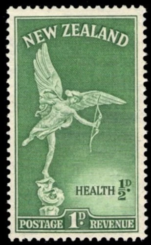 New Zealand 1947 Health 1d + 1/2d Eros MNH - SG 690 - Image 1 of 1