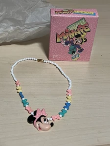 Vintage 1988 Avon Totally Minnie Mouse Halskette Mädchen Modeschmuck Kinder Kind - Bild 1 von 5