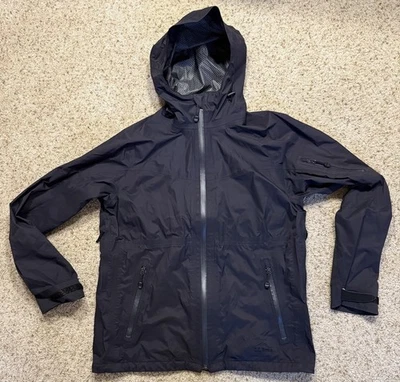 LL Bean Black Rainjacket Women's Size Small - Image 1 of 4