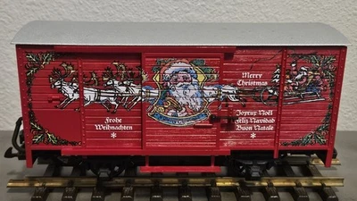 LGB LEHMANN 43352 Santa Claus Christmas Box Car *G-Scale* No Sound?  - Image 1 of 4