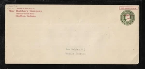 US Precancel Envelope: IN Bluffton Local T2 A 21 25 (Red Ink); Used (Hatchery) - Picture 1 of 1