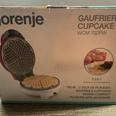 Gorenje WCM702PW Waffeleisen 2in1 mit Muffin-/Cupcake-Einsatz - Bild 1 von 2