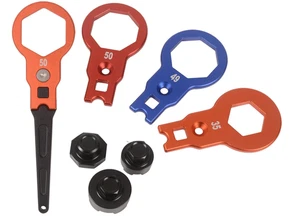 Fork Cap Wrench Set 35, 49, 50 with Compression Valve Removal Tools - Picture 1 of 2