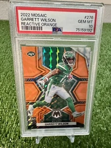 2022 Mosaic Rookie Reactive Orange Refractor Garrett Wilson #276 PSA 10 RC - Bild 1 von 2