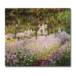 Artists Garden at Giverny by Monet Gallery-Wrapped Canvas Giclee (12 in x 16 in) - Picture 1 of 1