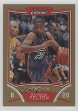 2008-09 Bowman Draft Picks & Stars Chrome Gold Refractor 7/50 Raymond Felton #20