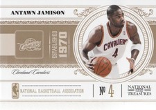 2010-11 Playoff National Treasures Cavaliers Basketball Card #16 Antawn Jamison