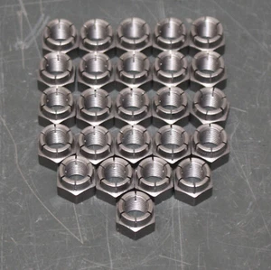 (25) PFC Flexloc Top Lock Hex Nut 50FC-624, 3/8"-24, 304 / 18-8 Stainless Steel - Picture 1 of 6