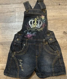 Girls Kid Size 4 Bluejean Overalls By Babydoll - Picture 1 of 2