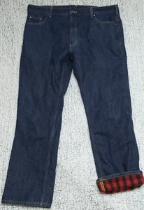Member's Mark Flannel Lined 42x32 Blue Jeans Heavy Denim Classic Work Wear - Picture 1 of 12