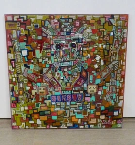 David Wilinski Acrylic Painting on Canvas Abstract Kachina Chicago Artst - Picture 1 of 6