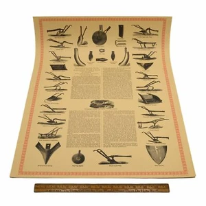 Vintage "PITTSBURGH GLOBE PLOW WORKS" ADVERTISING PRINT c.1971 WENTWORTH PRESS - Picture 1 of 4