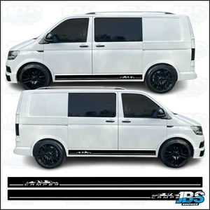 FITS VW Transporter SWB T5 T6 Camper Mountain Vinyl Stripes Graphics Decals 10 - Picture 1 of 2