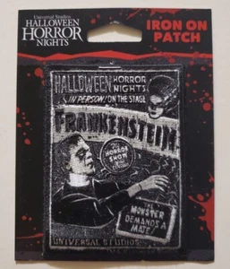UNIVERSAL STUDIOS HALLOWEEN HORROR NIGHTS 2021 FRANKENSTEIN IRON ON PATCH HHN - Picture 1 of 2