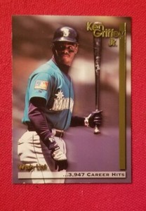 1995 Megacards Ken Griffey Jr. Wish List #19 3,947 Hits FREE SHIPPING