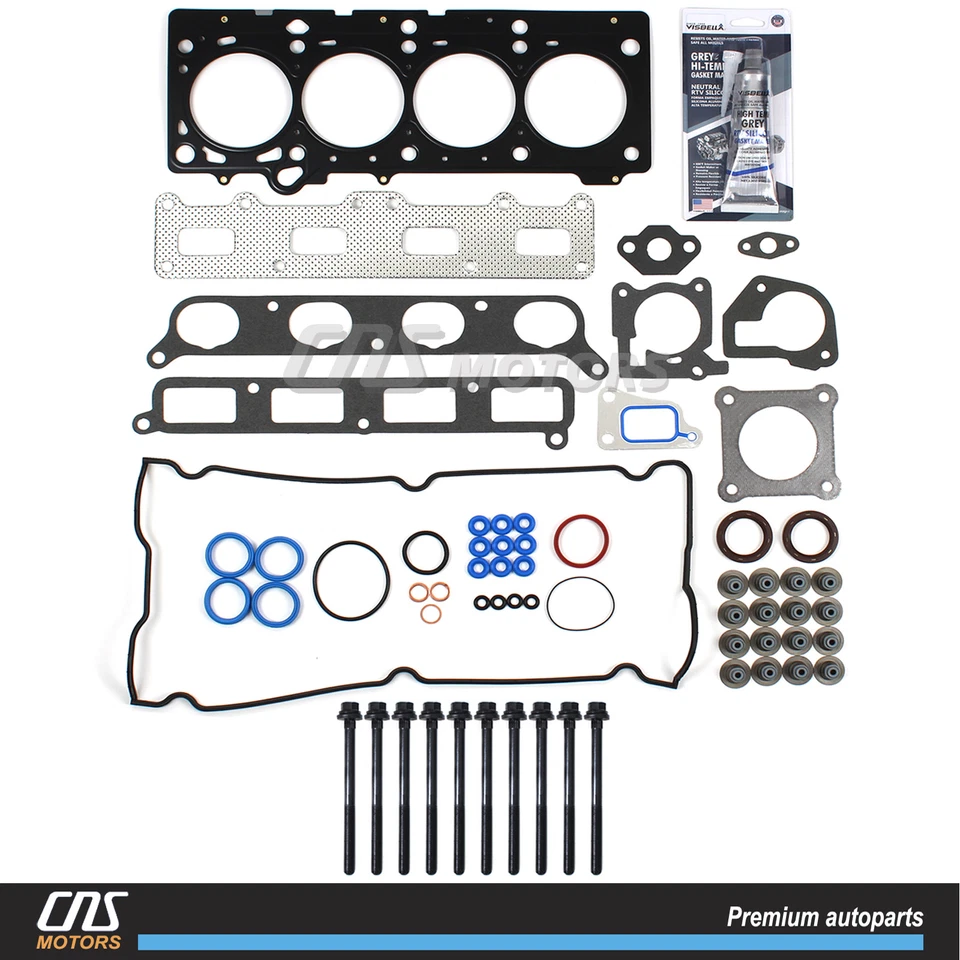 MLS Head Gasket Set w/ Bolts for 03-09 Chrysler PT Cruiser Dodge Neon 2.4L Turbo Foto 1 de 1