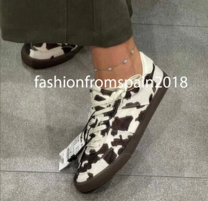 ZARA NEW WOMAN ANIMAL PRINT TRAINERS SNEAKERES SHOES 35-42 5407/510/202 - Picture 1 of 7
