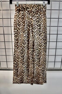 LES COYOTES De Paris Brown Animal Print girls pants Size 8 On Sale - Picture 1 of 6