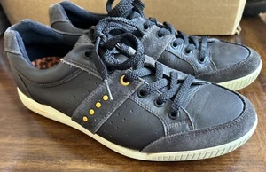 ECCO ORIGINAL Street Spikeless Golf  Mens Shoes Brown & Orange US 9/9.5 EU 43 - Picture 1 of 7