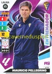 478 MAURICIO PELLEGRINO ENTRENADOR # CADIZ CF PANINI LALIGA  2023 2024 ADRENALYN - Picture 1 of 1