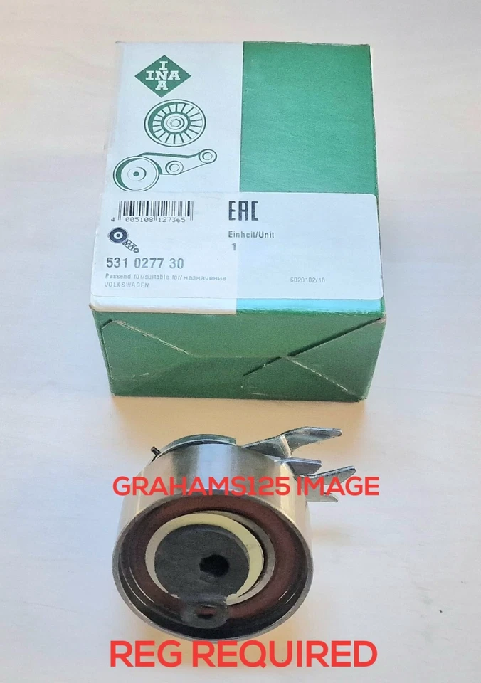 TIMING BELT TENSIONER PULLEY FITS VW POLO MK3 45 1.0 INA 531027730 - Image 1 of 4