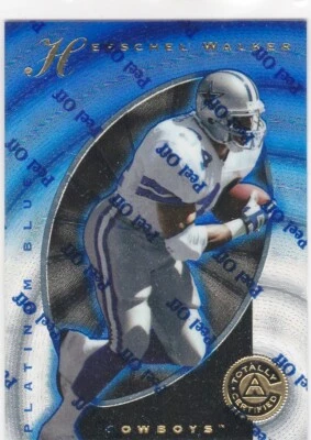 1997 Pinnacle Totally Certified Platinum Blue #43 Herschel Walker #/2499 055-B - Image 1 of 2