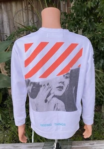 Off-White Seeing Things Marilyn Monroe Sweater Pullover Sweatshirt White Size XS - Picture 1 of 8