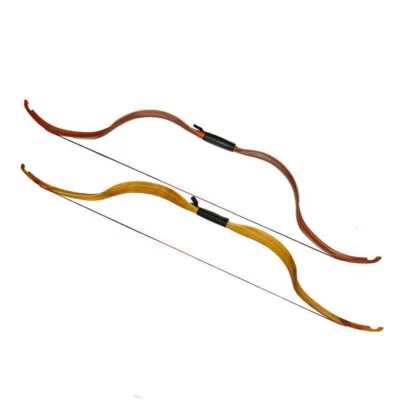 25Lbs Mongolian Detachable Longbow Hunting Recurve Bow 49" Practice Beginner - Image 1 of 4