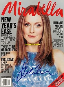 JULIANNE MOORE 8X10 AUTHENTIC IN PERSON SIGNED AUTOGRAPH REPRINT PHOTO RP - Picture 1 of 1