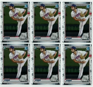 Lot 6x - 2020 Bowman Draft Chrome SPENCER STRIDER #BD-20 1st Bowman  - Picture 1 of 2