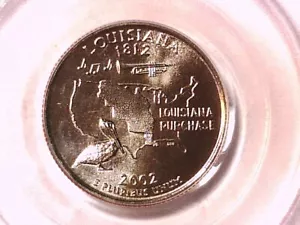 2002 P Washington State Quarter PCGS MS 67 Louisiana 71298748 - Picture 1 of 3