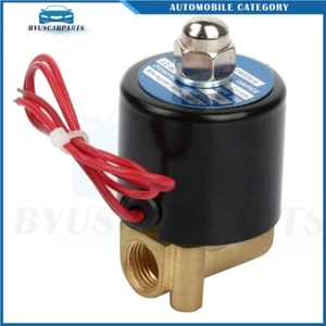1/4" NPT Port Electric Solenoid 150PSL Brass Air Suspension Valve 1 Pc - Picture 1 of 10