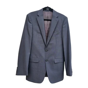 CALVIN KLEIN  Mens Gray  Sport Coat Suit Jacket Blazer 38L - Picture 1 of 11