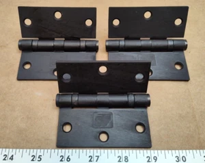 World Class Hinges, Steel Dark Bronze Wax 3.5" x 3.5", AMS X AWS ( box of 3)BB81 - Picture 1 of 7