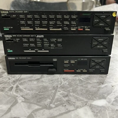 Yamaha Disc Recorder Em-1 Drummer EMR-1 & Expander EMT- 10 Bundle Rare Untested - Image 1 of 4