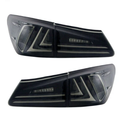 VLAND LED Tail Lights Fit For Lexus IS250 IS350 ISF 2006-2013 Smoked Lens A Pair - Image 1 of 4