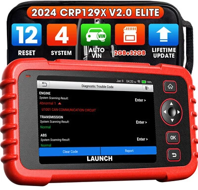 2025 LAUNCH CRP129X Elite V2.0 Voiture diagnostic OBD2 AVEC 12 Les fonctions FR - Image 1 of 4
