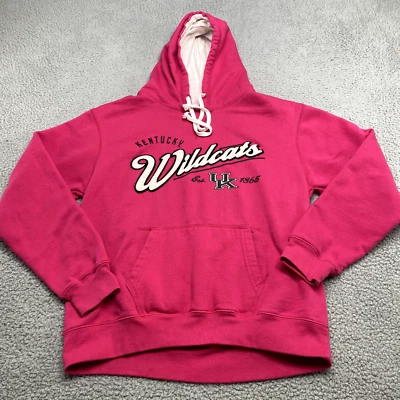 Kentucky Wildcats Sweatshirt Womens Large Pink Hoodie Fleece NCAA Ladies - Image 1 of 4