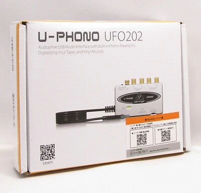 Behringer U-PHONO UFO202 Audio interface built-in cable - Image 1 of 3