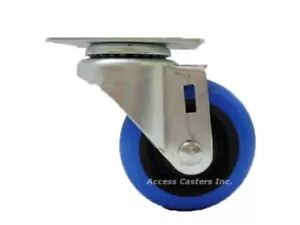35P20PS-A2 3-1/2" Swivel Caster, Polyurethane Wheel, 3-1/8" X 4-1/8" Top Plate - Picture 1 of 1