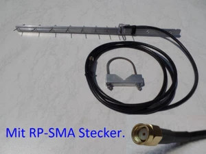 Antenne directionnelle 2,4 GHz 13 cm VTT et Wi-Fi Yagi antenne 10 éléments 14,5 dBi d'épaisseur ! - Photo 1/6