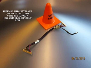 Cable LVDS HISENSE LHDN32V66AUS \ DX32L152A11 N.M.: 1070037 HX2-2X15KLB200P-COM/RO - Imagen 1 de 5